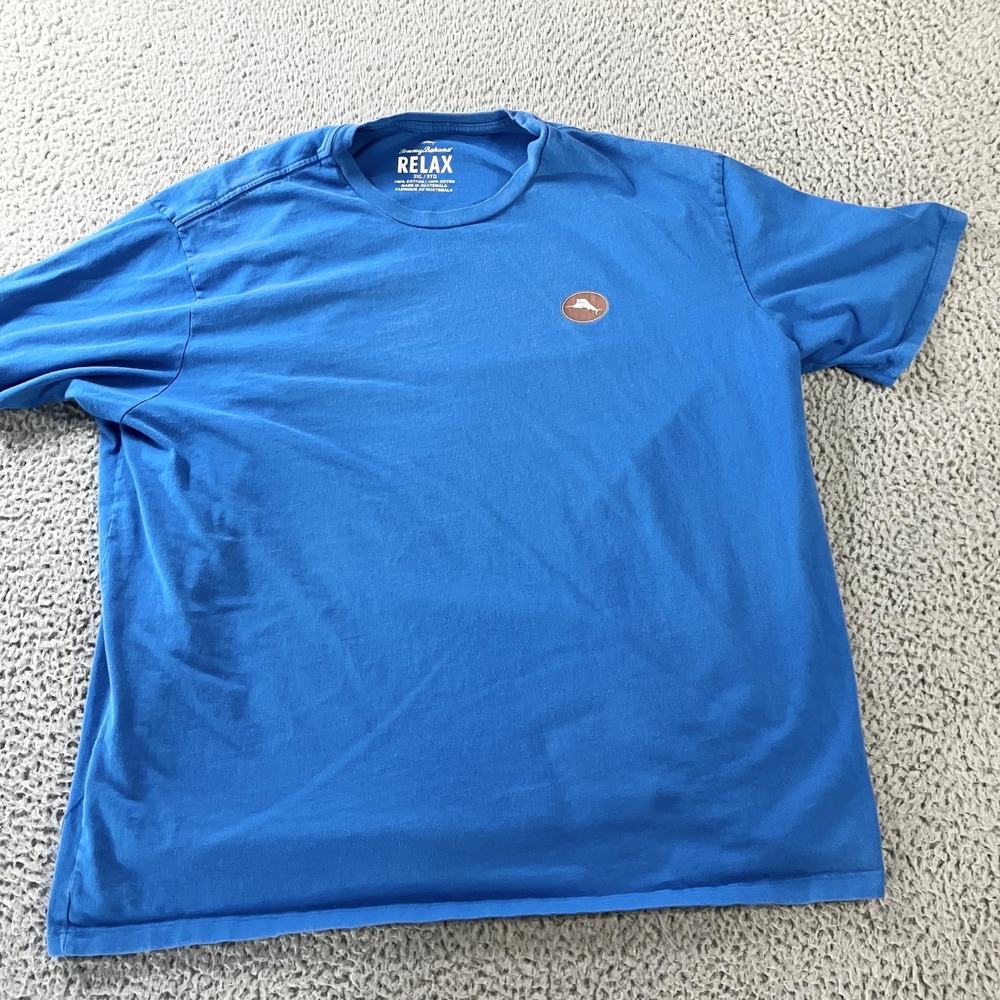 Tommy Bahama Shirt Mens 3XL Blue Relax Paws For A Cold One Graphic Short Sleeve
